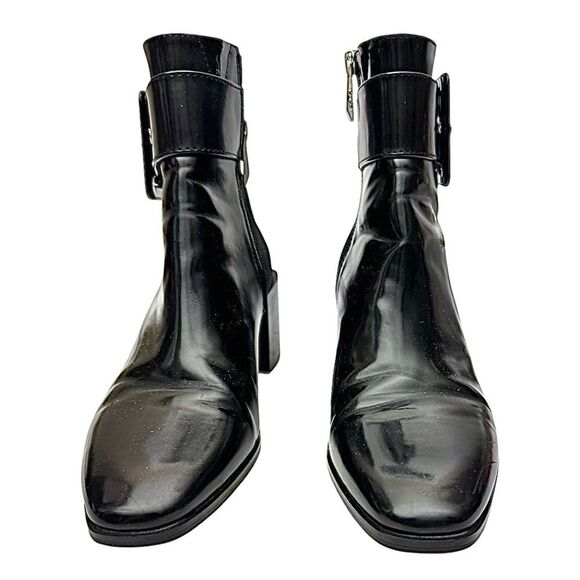 ZARA Women’s Embossed Heeled Ankle Boots – Black – EU 38 / US 8 – Pre-Owned - Picture 8 of 8